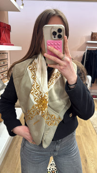Foulard Chanel gris TU
