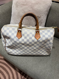Sac speedy Louis Vuitton 35  18/08 damier azur