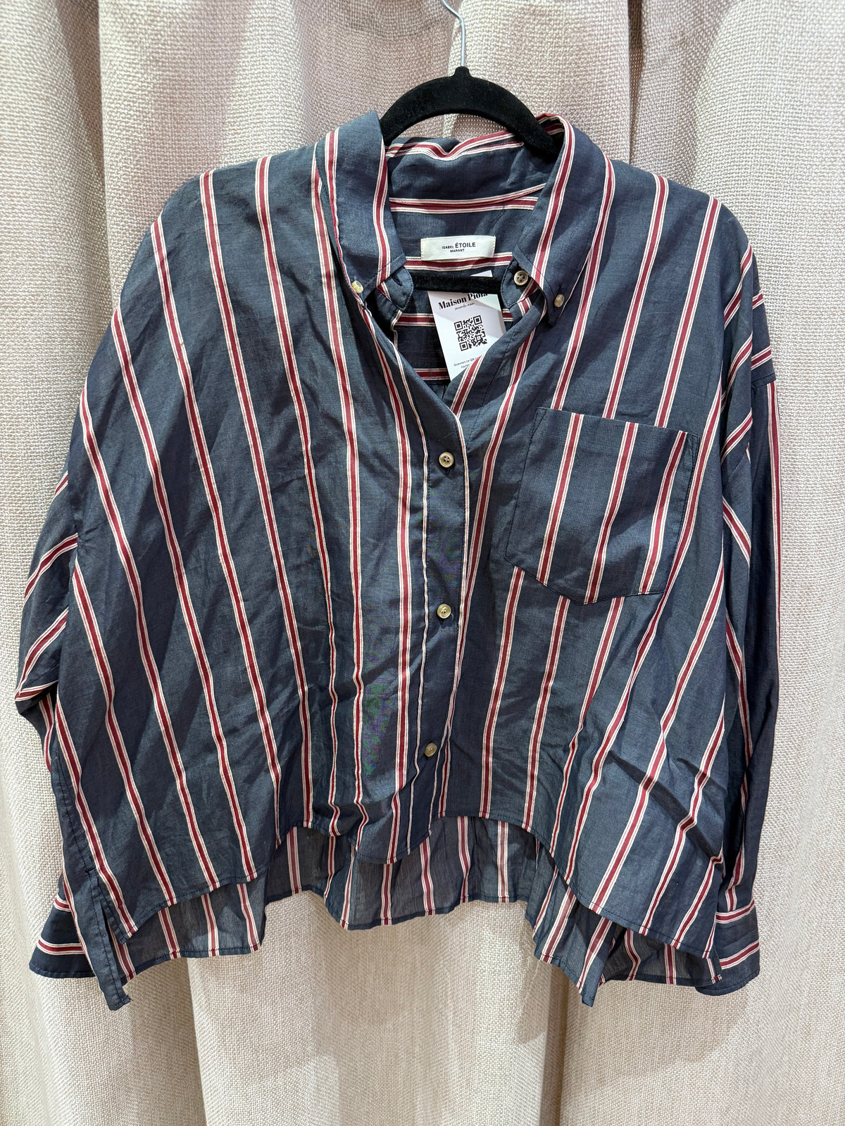 Chemise Isabel Marant Rouge Gris T.36