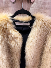 Manteau beige fourrure Iro T.38 05/09 très bon état