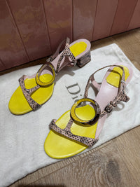 Sandales Dior T.38 serpent 07/10