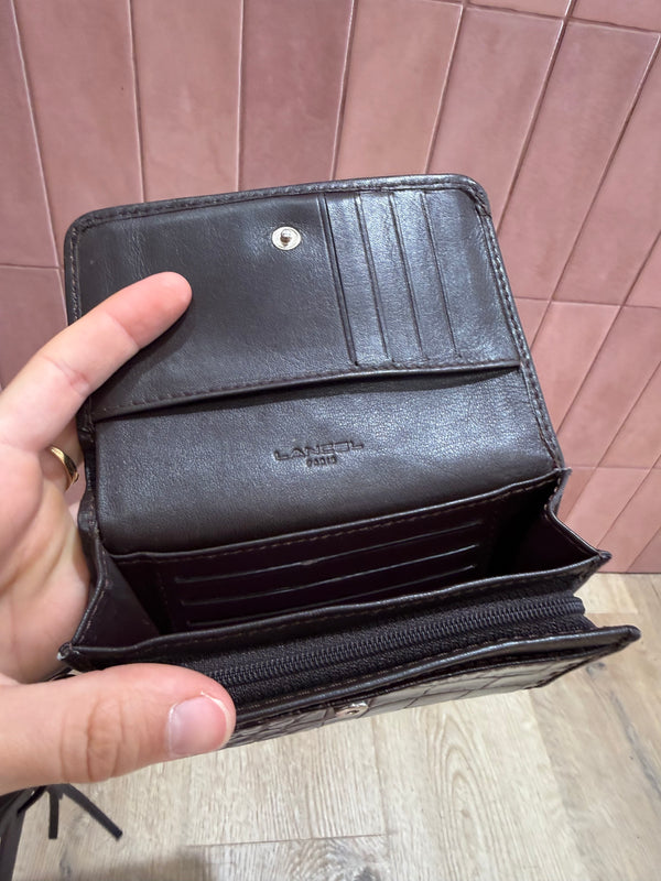 Lancel porte-feuille marron 23/07