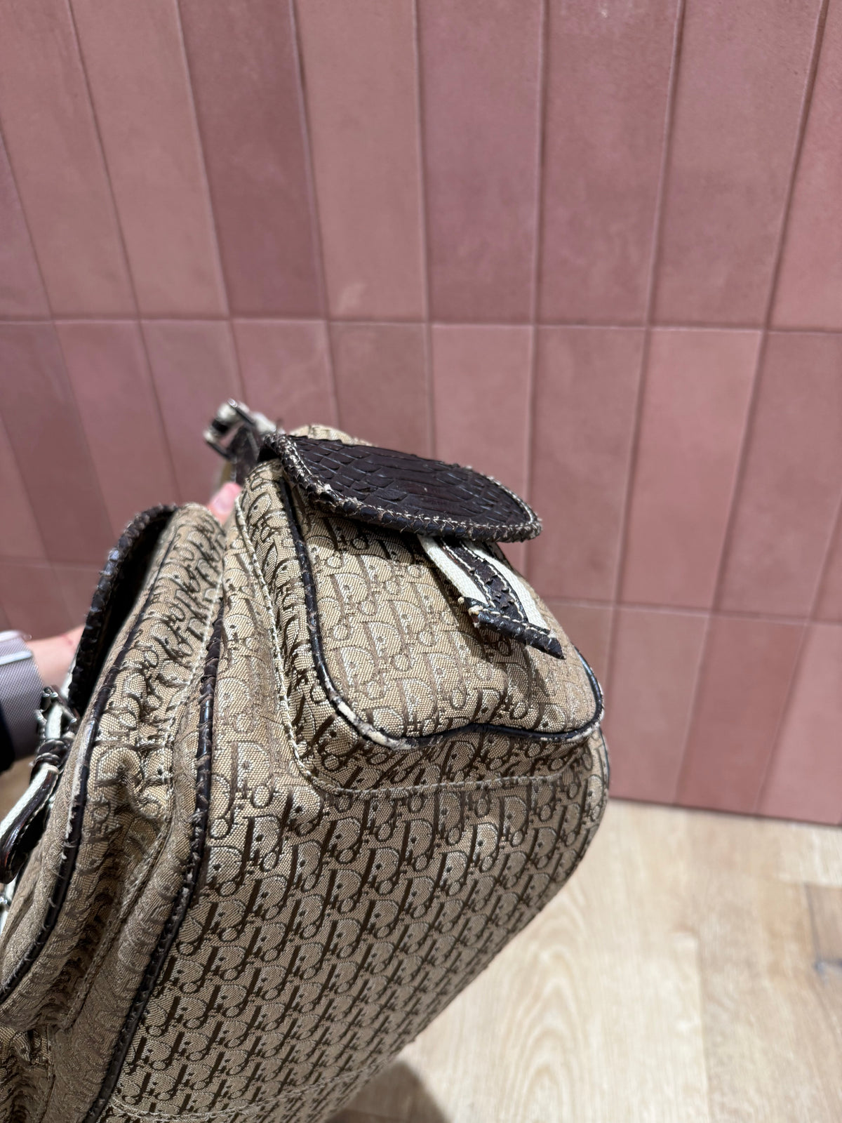 Sac beige Dior vintage colombus