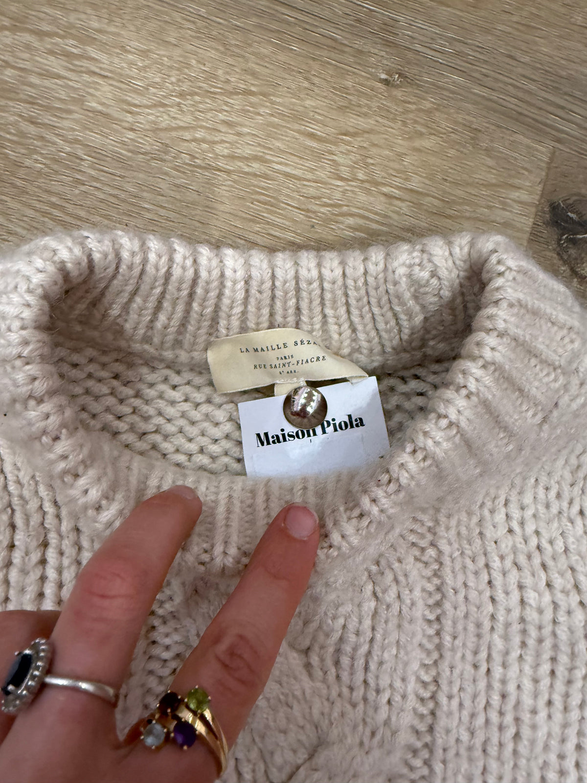 Pull crème Sézane T.S/M