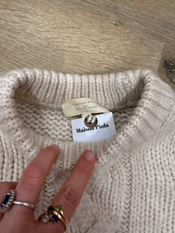 Pull crème Sézane T.S/M