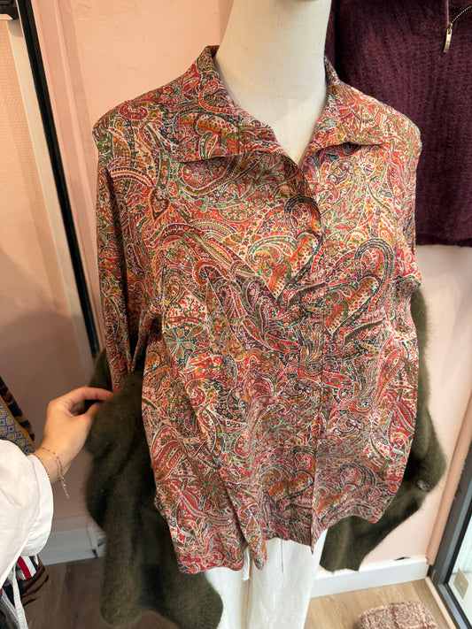 Chemise Orange & Verte Suzie Winkle 40