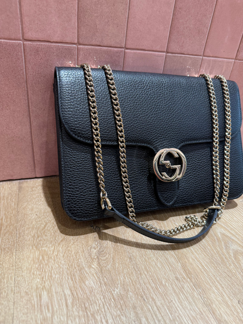 Sac gucci noir interlocking 26/05