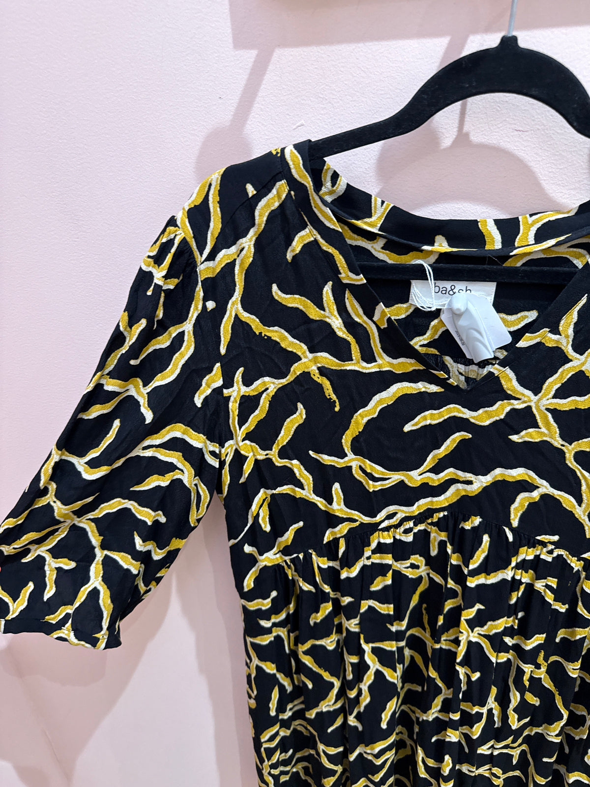 Robe Ba&sh noire et jaune T.L