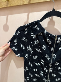 Robe Claudie Pierlot noire éclair blanc T.36