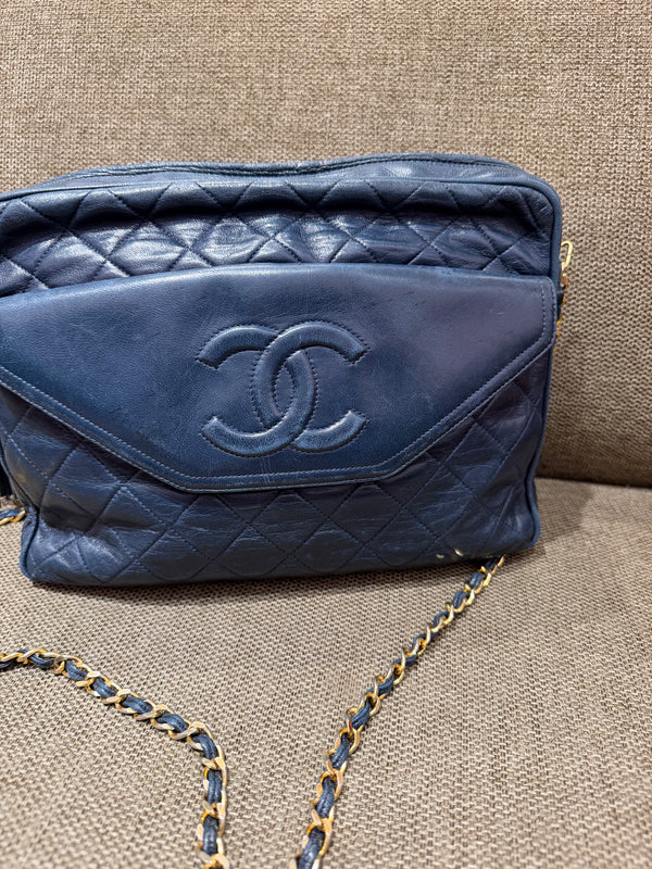 Sac Chanel caméra bleu nuit 23/09
