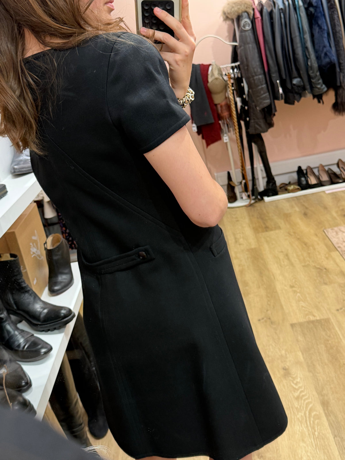Robe Noire Courrèges T.38 01/10
