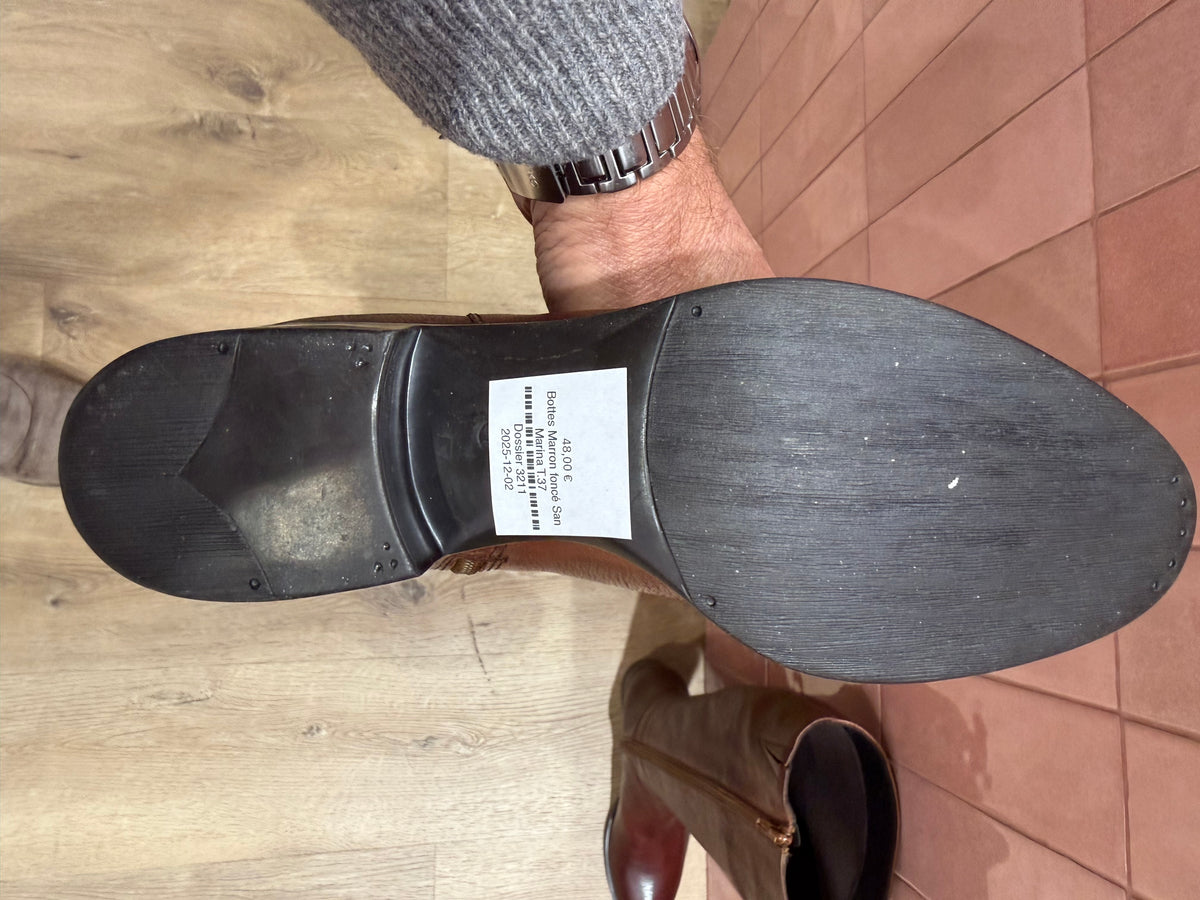 Bottes Marron foncé San Marina T.37