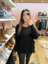 Gilet noir Berenice 100% cachemire T.M