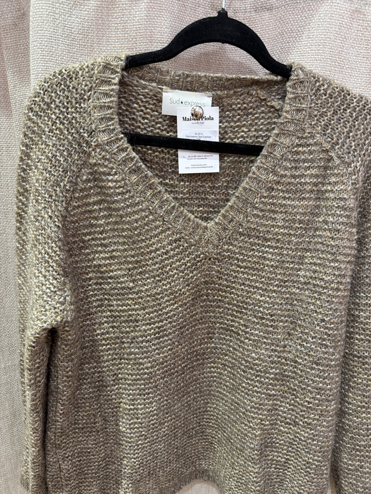 Pull marron Sud Express T.M