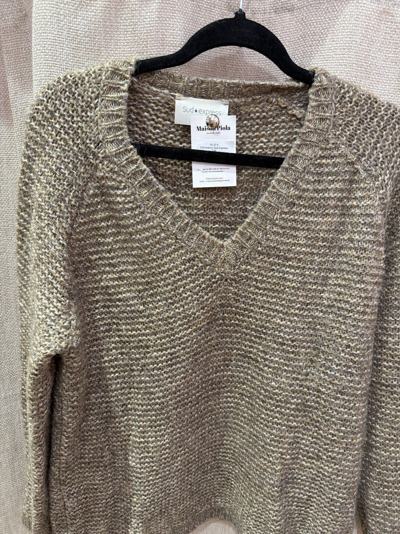 Pull marron Sud Express T.M