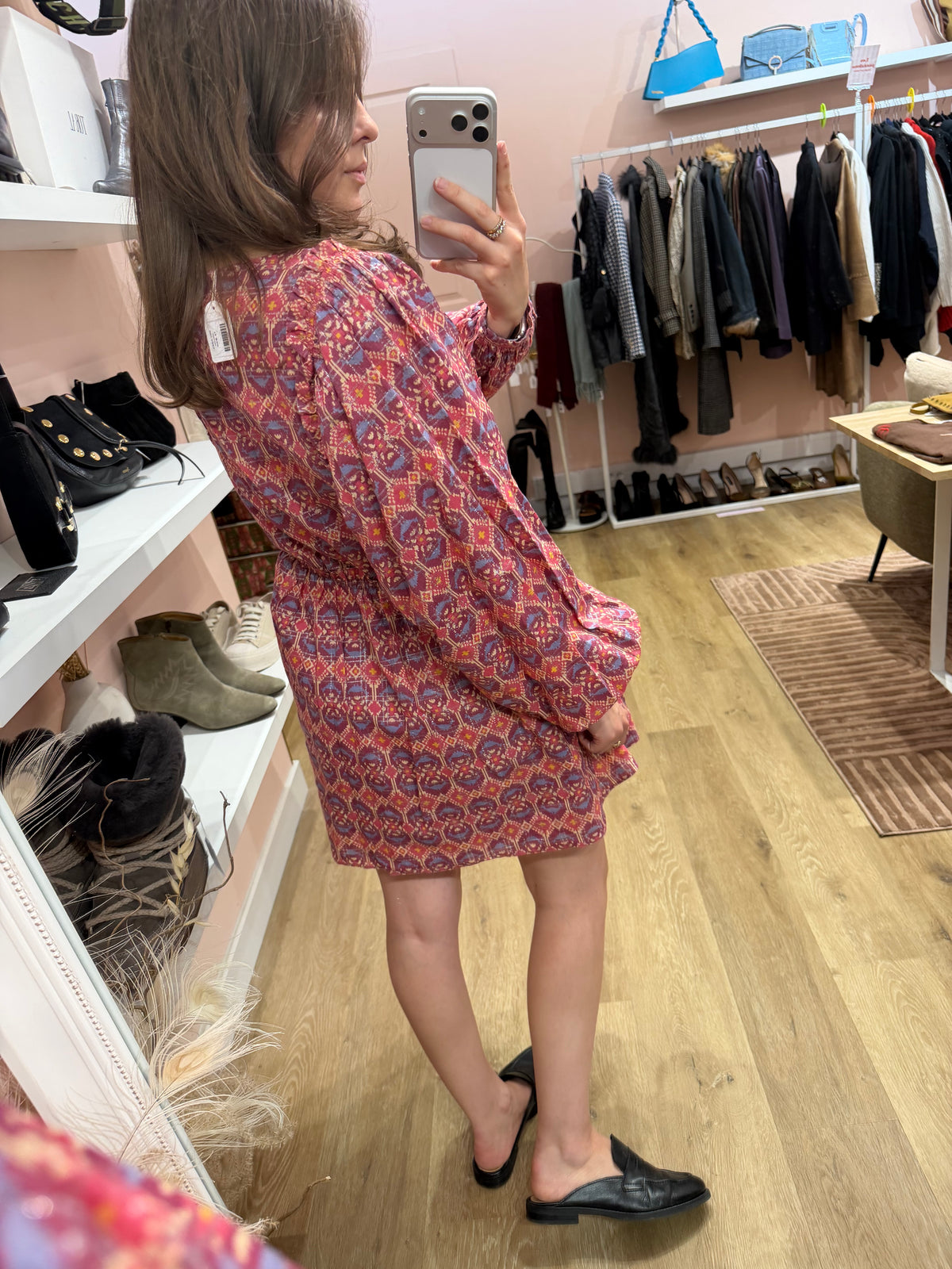 Robe rose et beige Sézane T.36 01/09