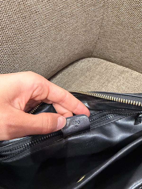 Pochette noire en cuir Céline 18/09