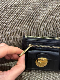Porte-monnaie Marc Jacobs Noir détail doré T.TU