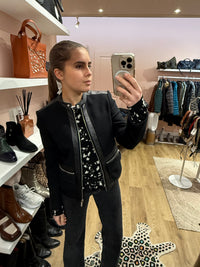 Veste en cuir Michael Kors T.S