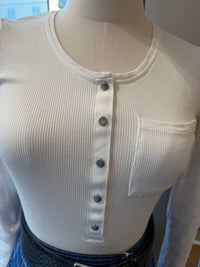 Top blanc ML ikks T.XS 03/09