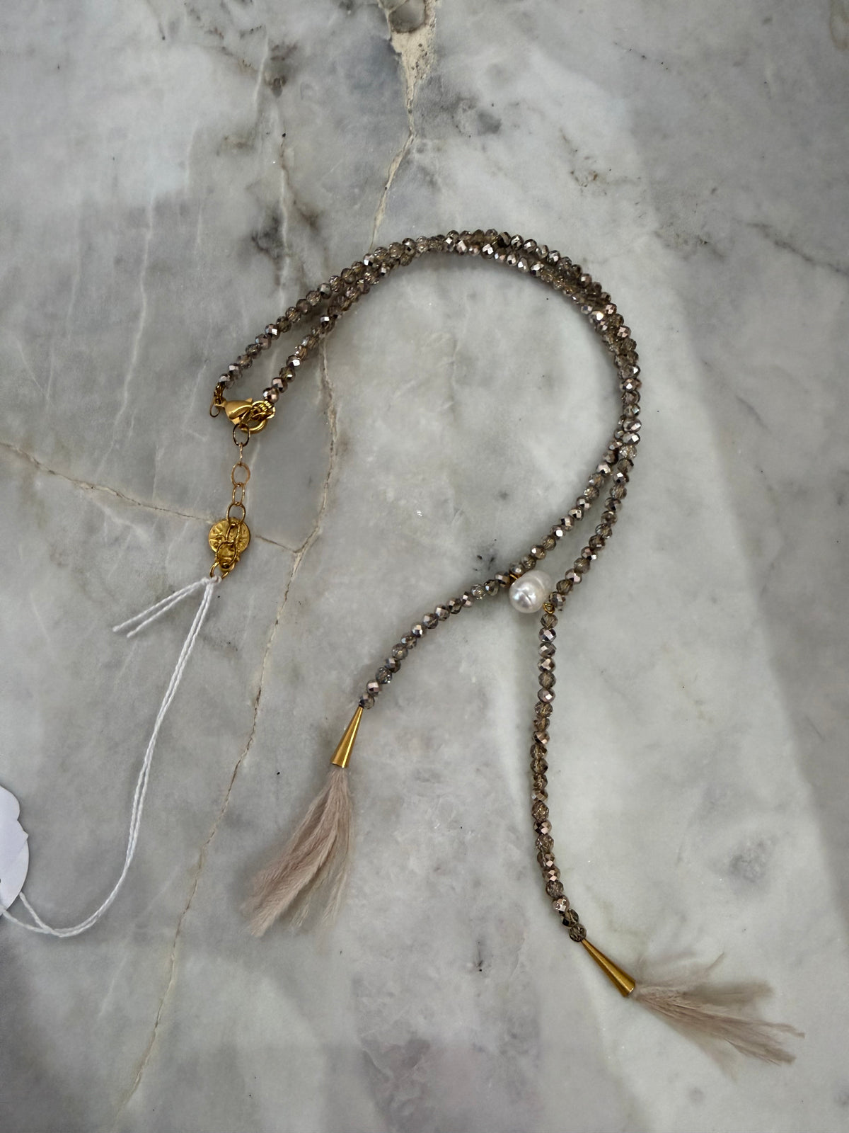 Collier perles et plumes PC Bijoux - TU