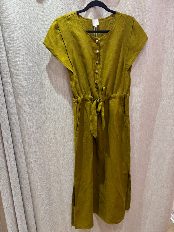 Robe verte des petits hauts neuf T.S 16/06