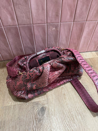 Sac rose en cuir Sista 24/06
