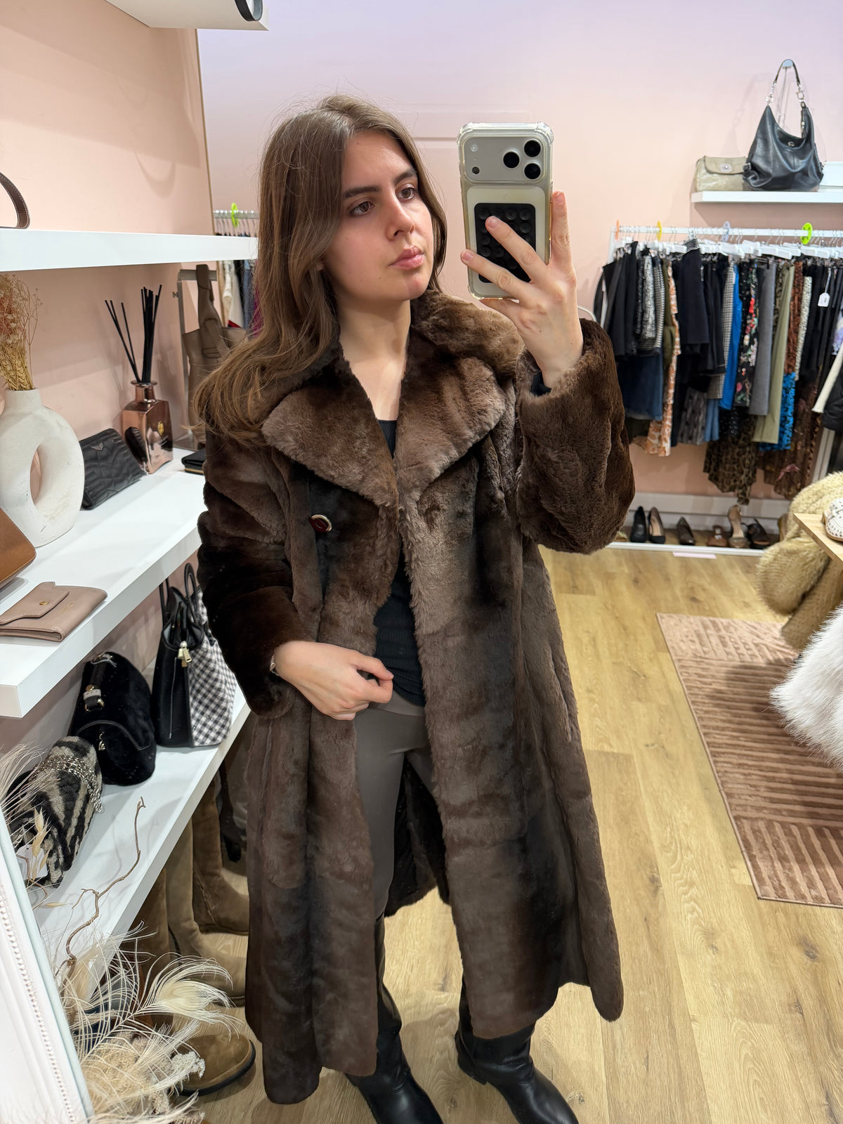 Manteau Dior en lapin T.36/38 23/10