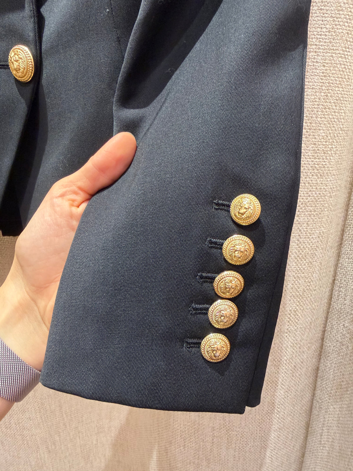 Blazer noir balmain T.36 22/09