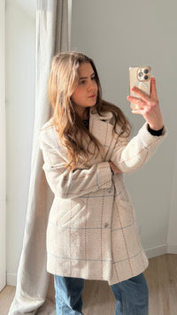 Manteau rose carreaux One Step T.M