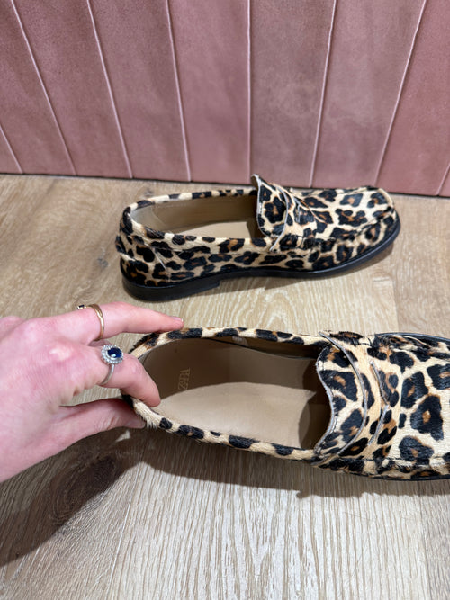 Zara Léopard Mocassins T.36