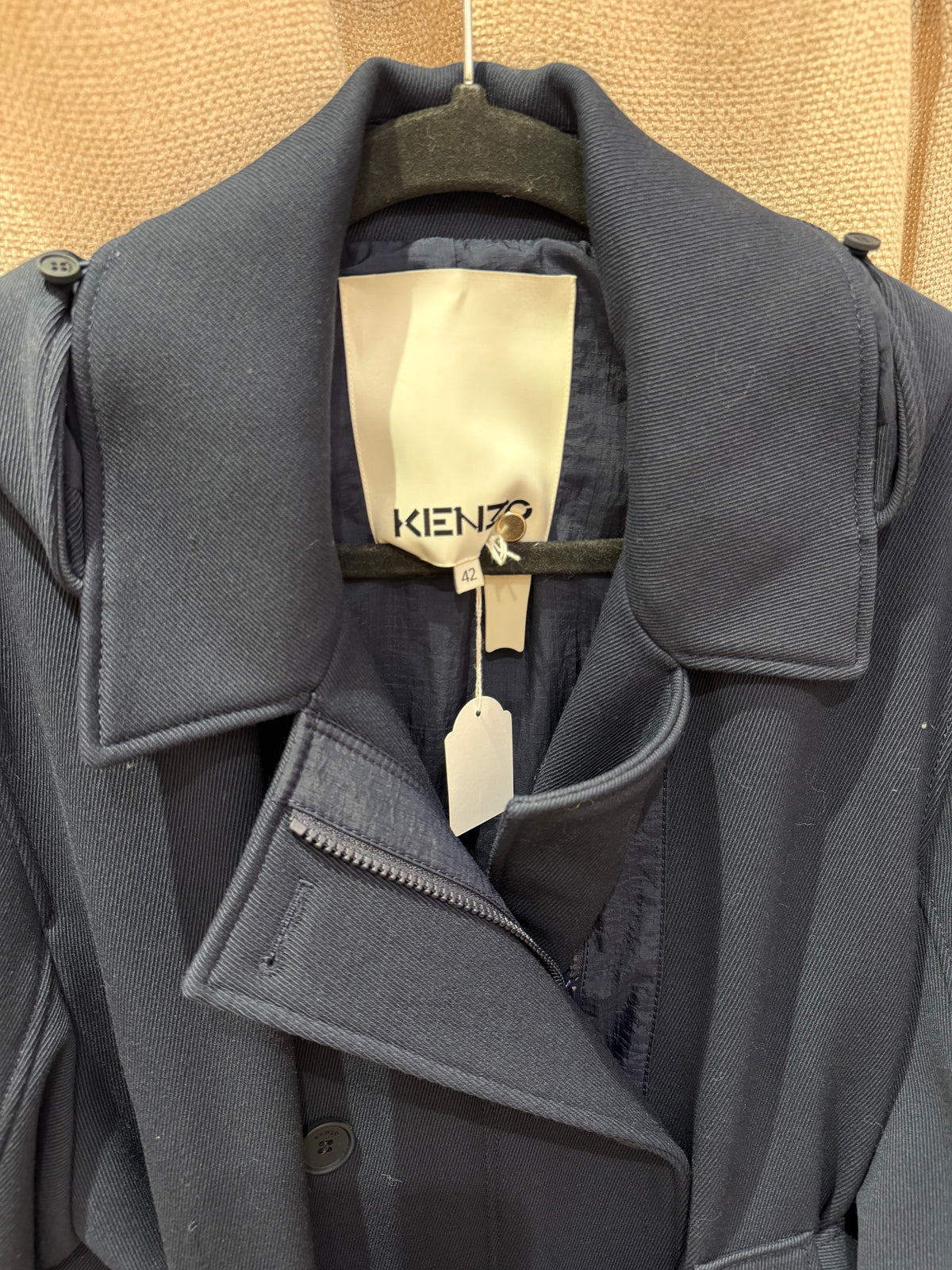Trench bleu marine Kenzo T.42 27/09