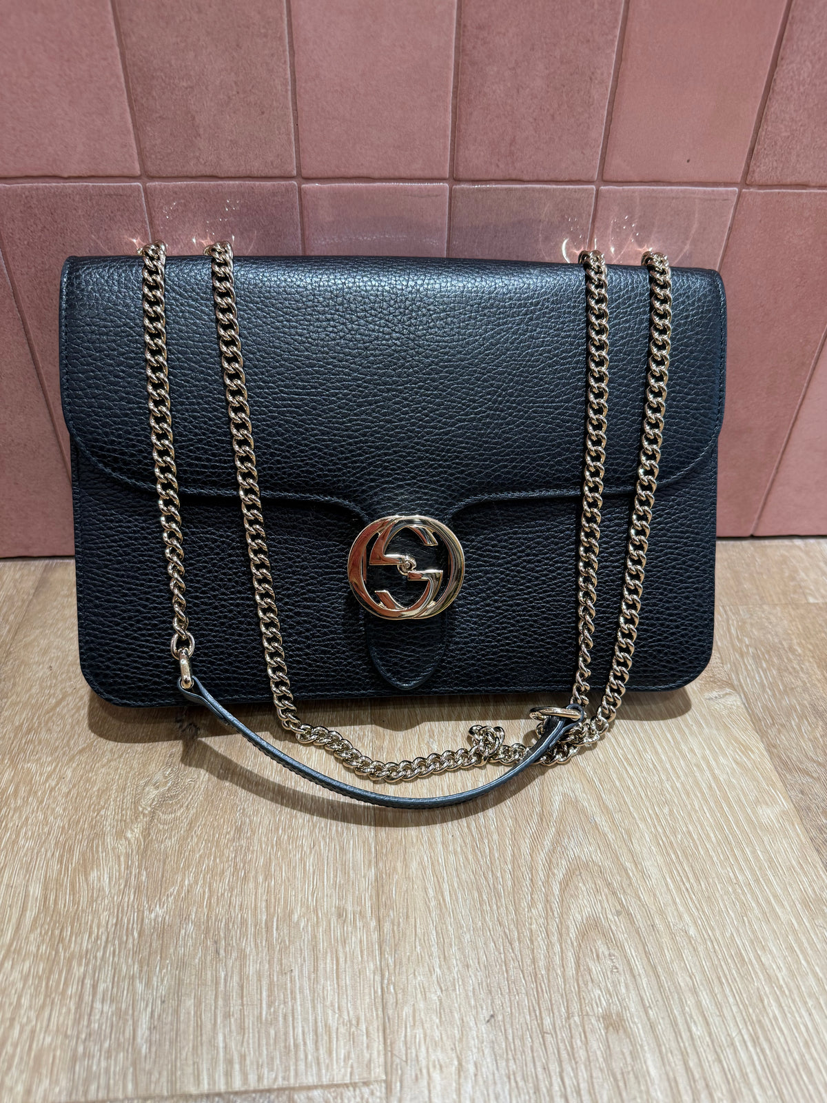 Sac gucci noir interlocking 26/05 vente privée