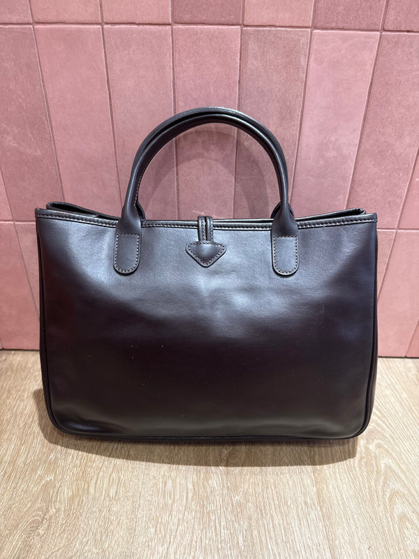 Sac marron en cuir Longchamp