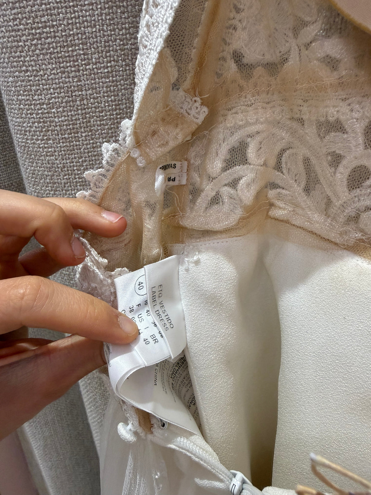 Robe pronovias T.36/38 blanche 10/06