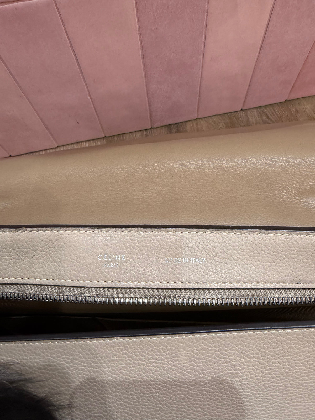 Sac beige trapèze Céline 22/09