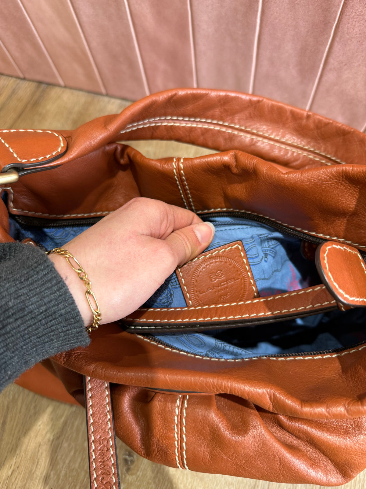 Sac lancel en cuir