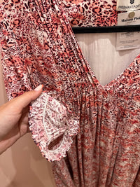 Freeman robe leopard rose XL