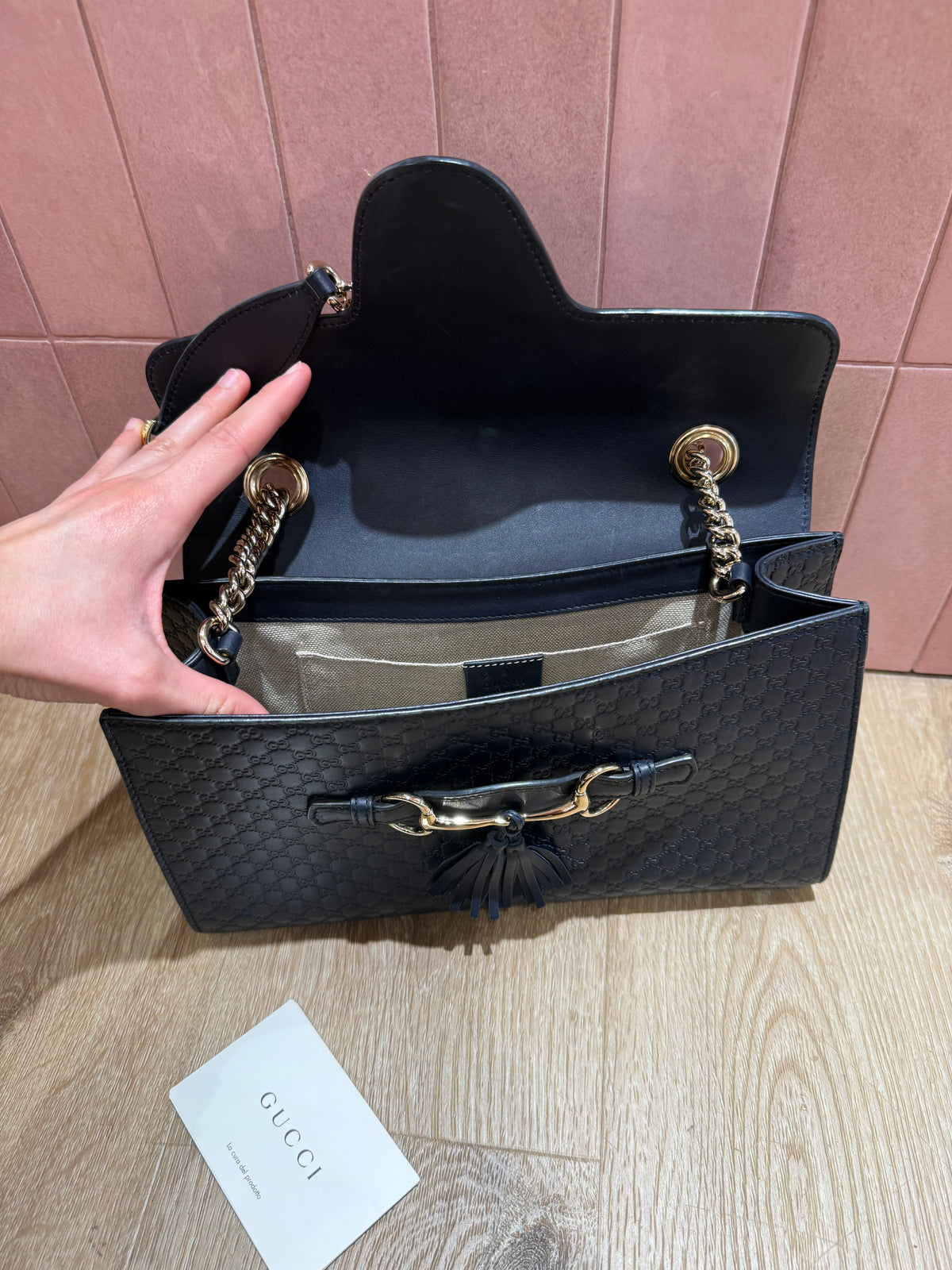 Sac Gucci bleu marine emily