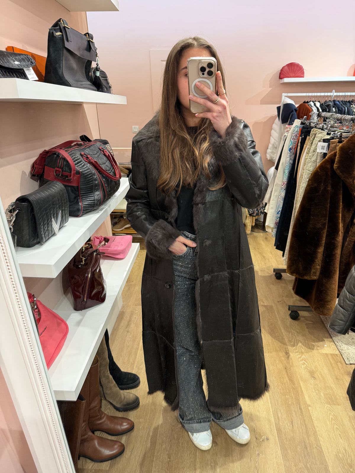 Cheyenne - Veste en cuir - Marron - T.M