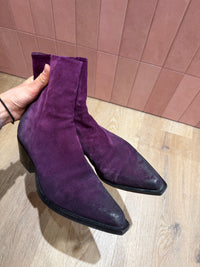 Bottines violettes fru.it Santiag T.38 28/08
