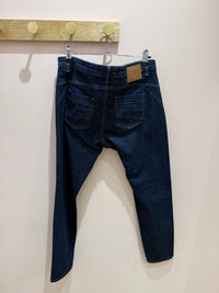 One Step - Jean brut droit surpiqûres marron - brut surpiqûres marron - 42