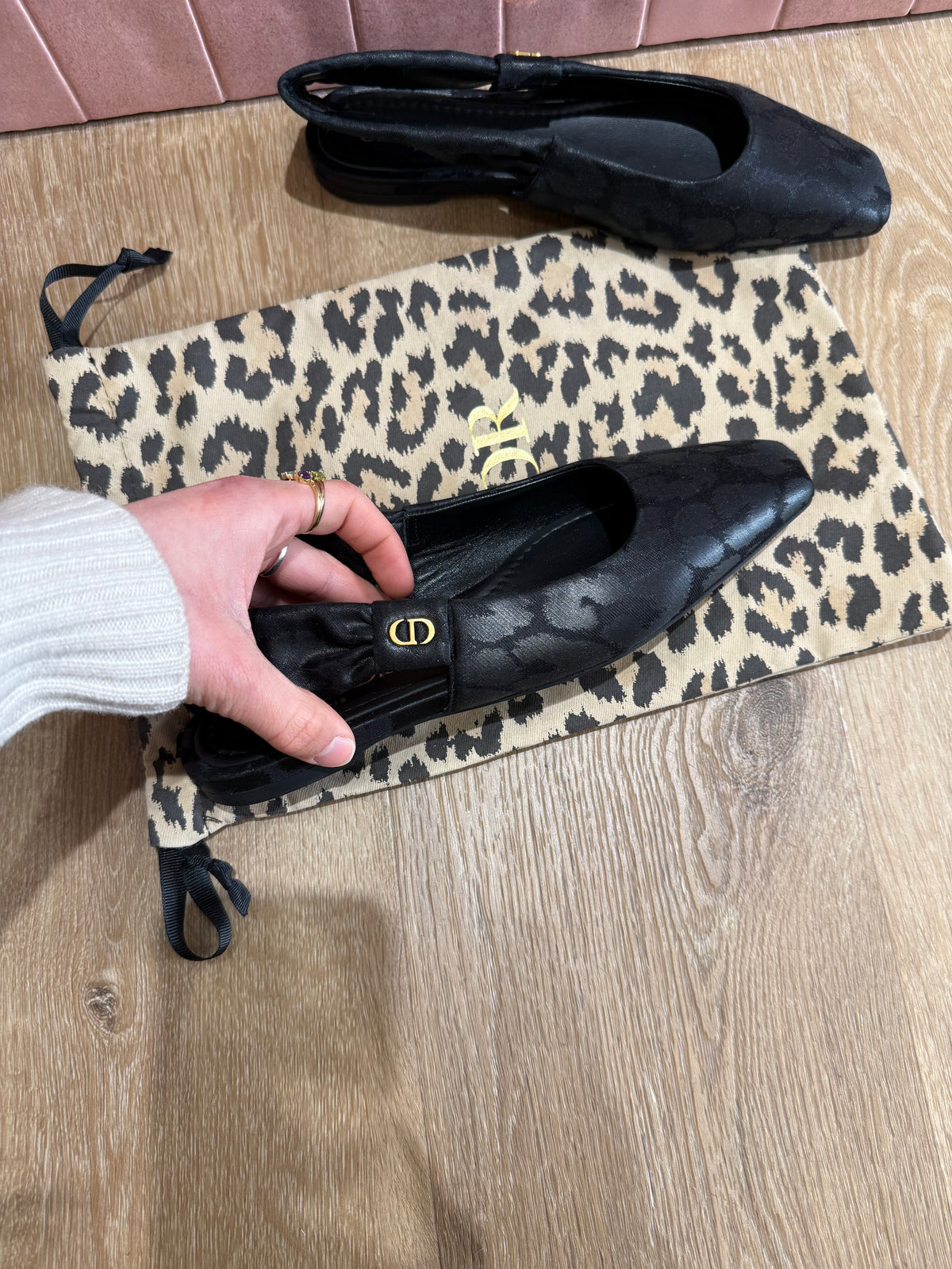 Ballerines mizza Christian Dior noir T.36