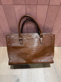 Sac marron croco Mac Douglas