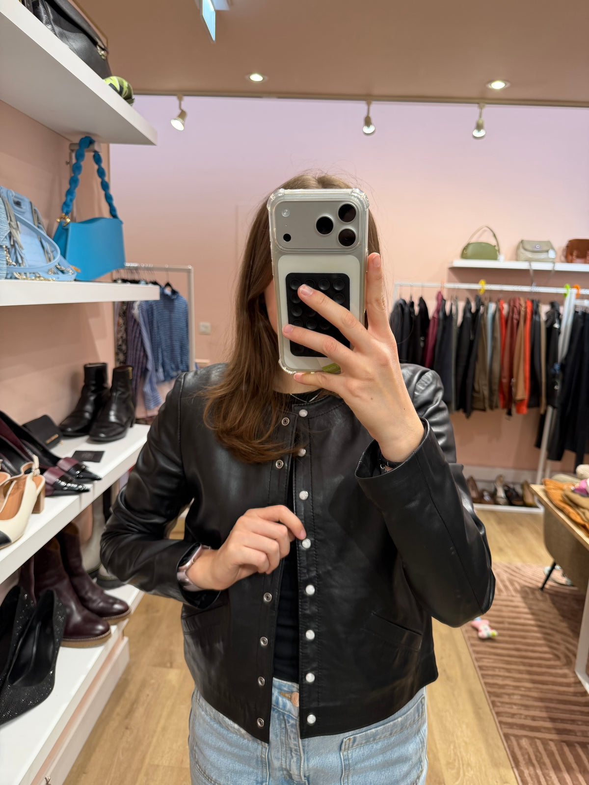 Veste en cuir sur mesure - T.36 14/09