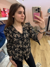 Chemise noire et blanche ba&sh T.XS 31/05