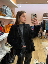 Veste Luka'p velours noire T.U