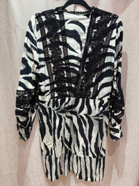 Robe noir et gris Indies T.M