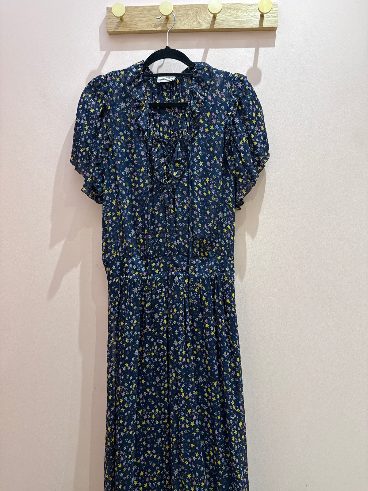 Robe bleu marine étoile jaune Zadig & Voltaire T.L