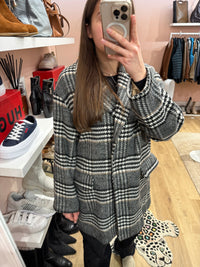 Manteau beige & gris carreaux Best Mountain T.L